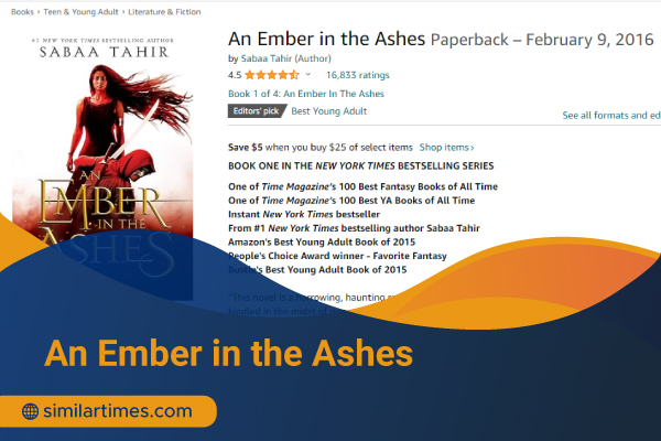 Books Similar To Hunger Games: Ultimate List of 20 Fascinating Novels An Ember in the Ashes