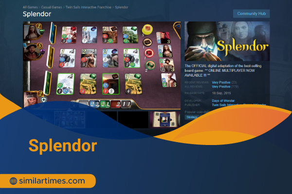 Games Similar to Catan: 10 Alternative Playing Activities Splendor