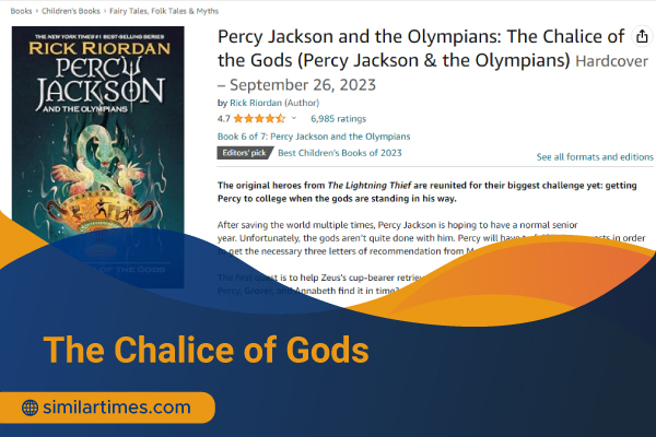 Books similar to Percy Jackson: Ultimate List of 20 Novels The Chalice of Gods