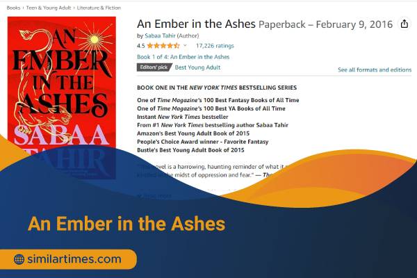 Books Similar to Fourth Wing: Top 20 Fantasy Novels An Ember in the Ashes