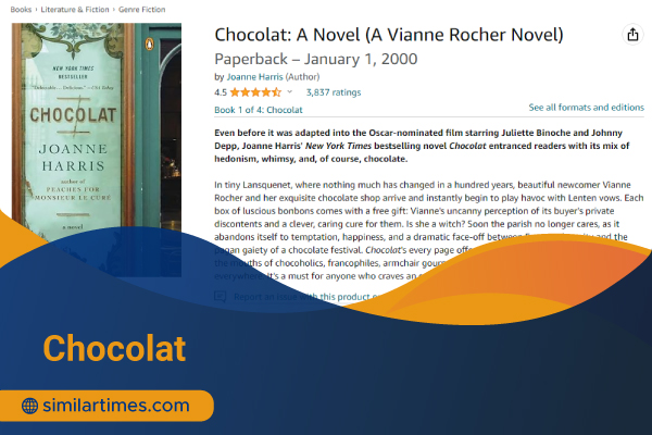 Books Similar to The Selection: 20 Must-Read Romantic Novels Chocolat