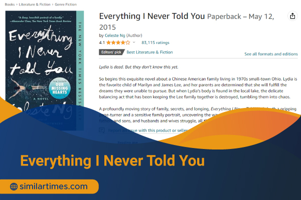 20 Books Similar to Where the Crawdads Sing: Mystery Stories Everything I Never Told You