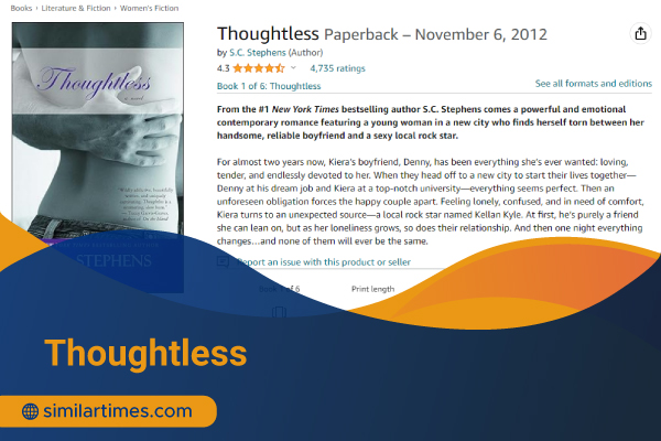 Books Similar to 50 Shades of Grey: Literature Pieces with Romantic Tases Thoughtless