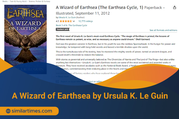 Books Similar to Eragon: Top 20 Fantasy Reviews to Read A Wizard of Earthsea by Ursula K. Le Guin