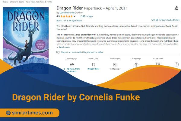 Books Similar to Eragon: Top 20 Fantasy Reviews to Read Dragon Rider by Cornelia Funke
