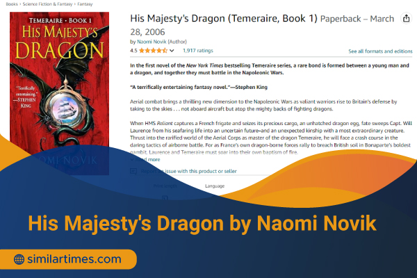 Books Similar to Eragon: Top 20 Fantasy Reviews to Read His Majesty's Dragon by Naomi Novik