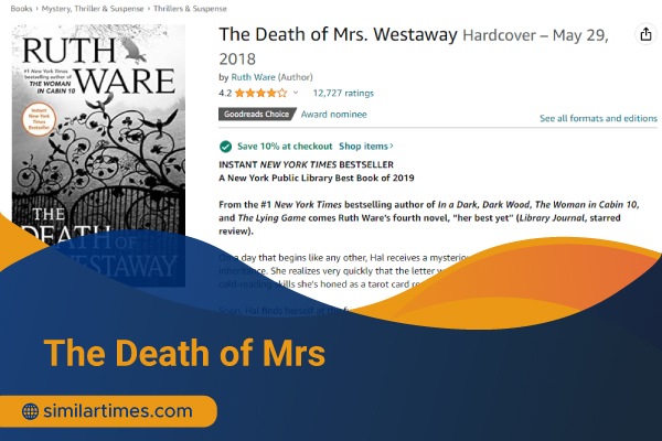 Books Similar to The Silent Patient: Top 20 Thriller Novels The Death of Mrs