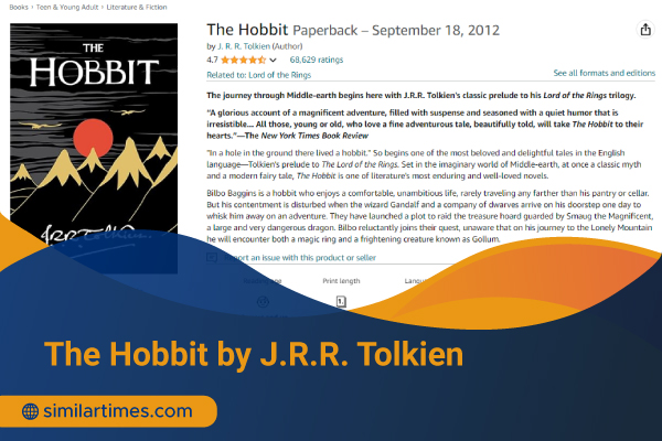 Books Similar to Eragon: Top 20 Fantasy Reviews to Read The Hobbit by J.R.R. Tolkien