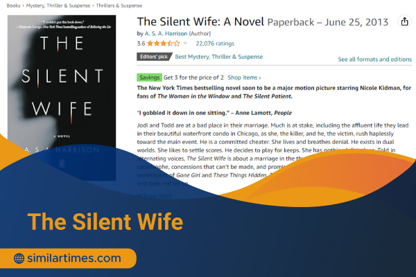 Books Similar to The Silent Patient: Top 20 Thriller Novels The Silent Wife