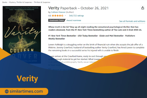Books Similar to The Silent Patient: Top 20 Thriller Novels Verity